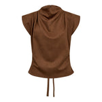 BobbieCC Pleat Top - Suntan - Co'couture