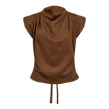 BobbieCC Pleat Top - Suntan - Co'couture