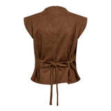 BobbieCC Pleat Top - Suntan - Co'couture