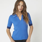 BonnyCC Polo SS Knit - Blue - Co'couture