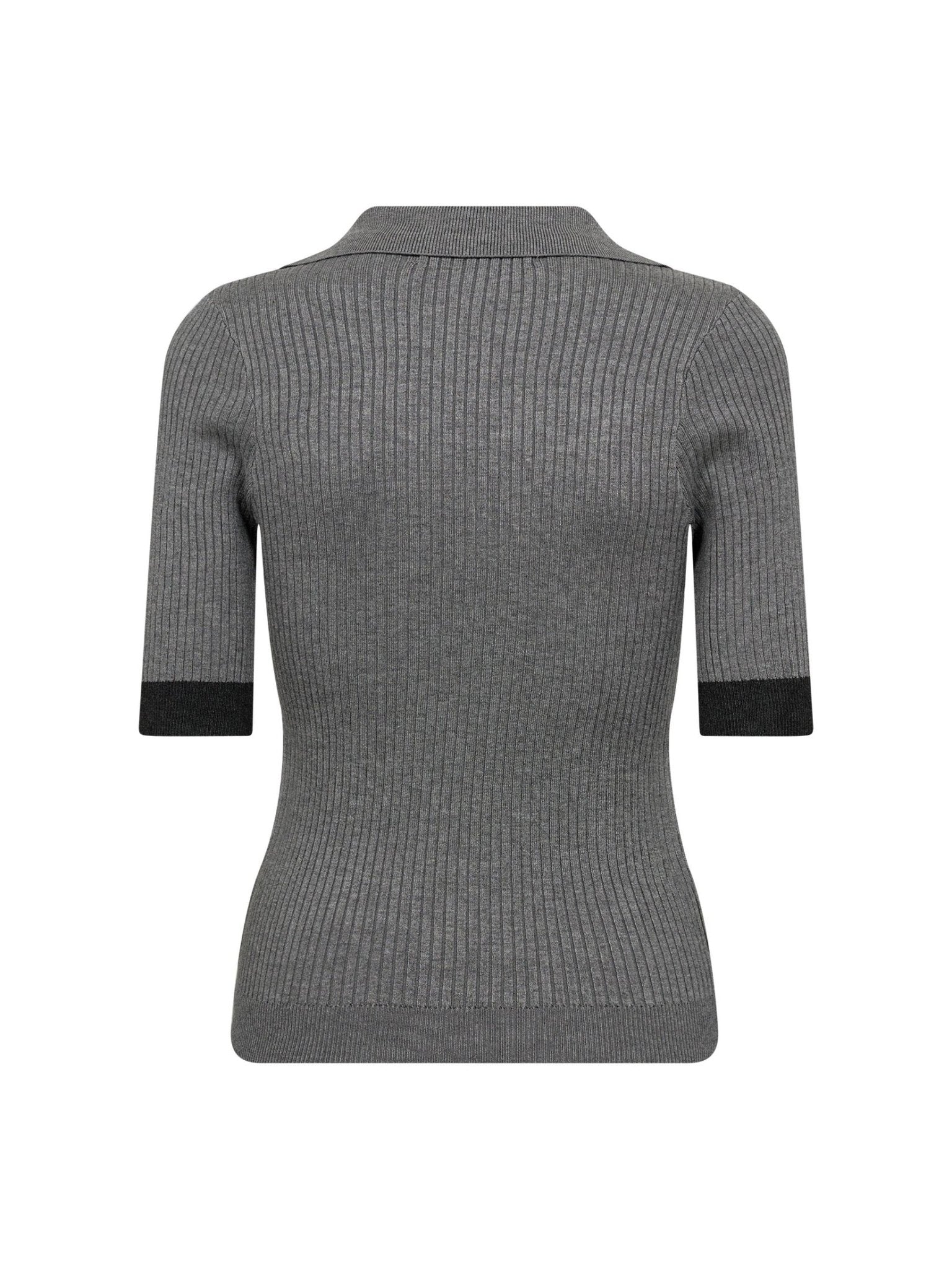 BonnyCC Polo SS Knit - Mid Grey - Co'couture