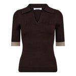 BonnyCC Polo SS Knit - Mocca - Co'couture