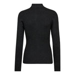BonnyCC Rib Zip Turtle Knit*OU - Dark Grey - Co'couture