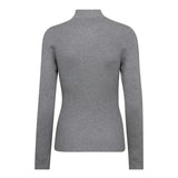 BonnyCC Rib Zip Turtle Knit*OU - Light Grey - Co'couture