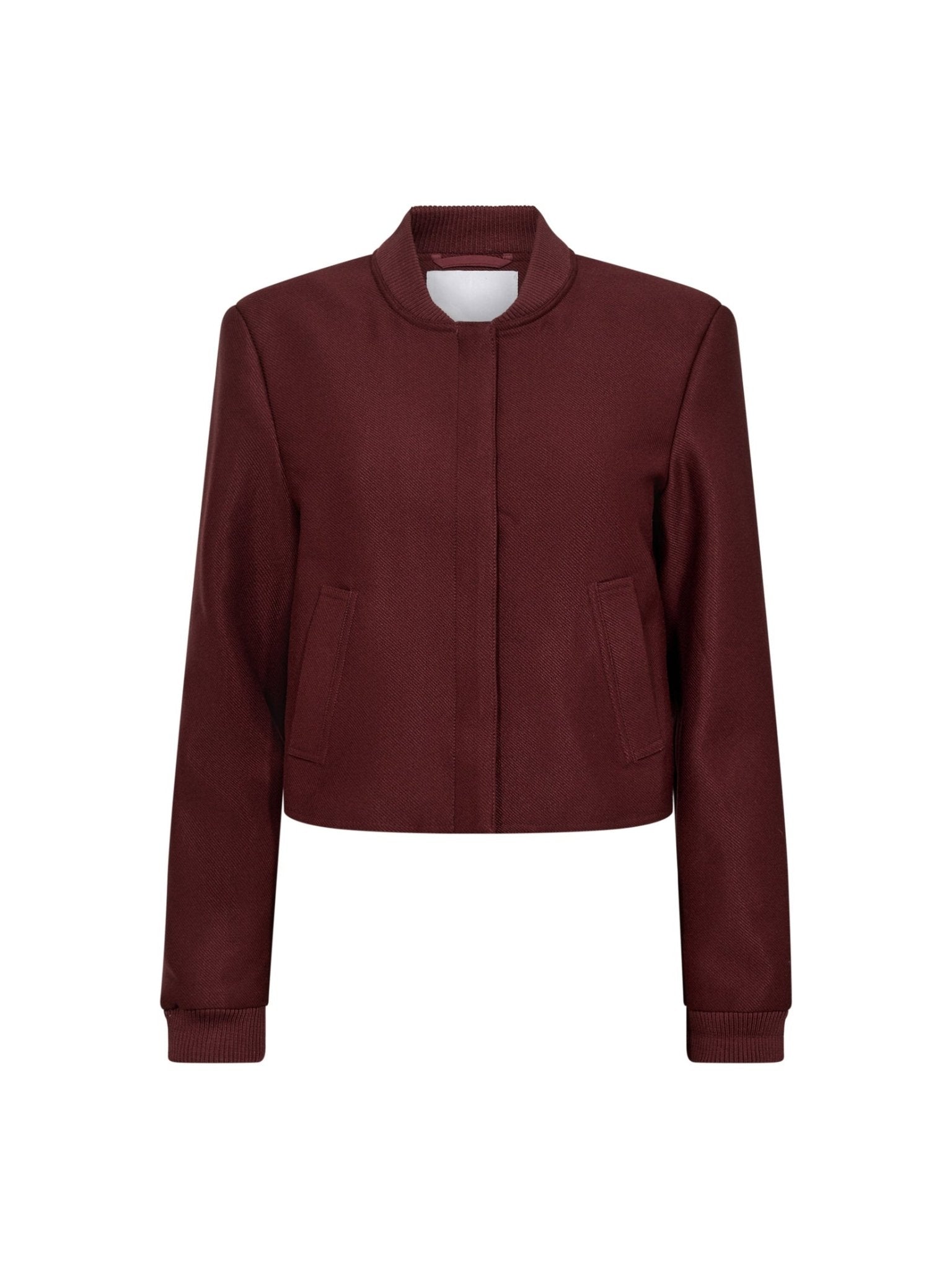 BostonCC Crop Jacket - Burgundy - Co'couture