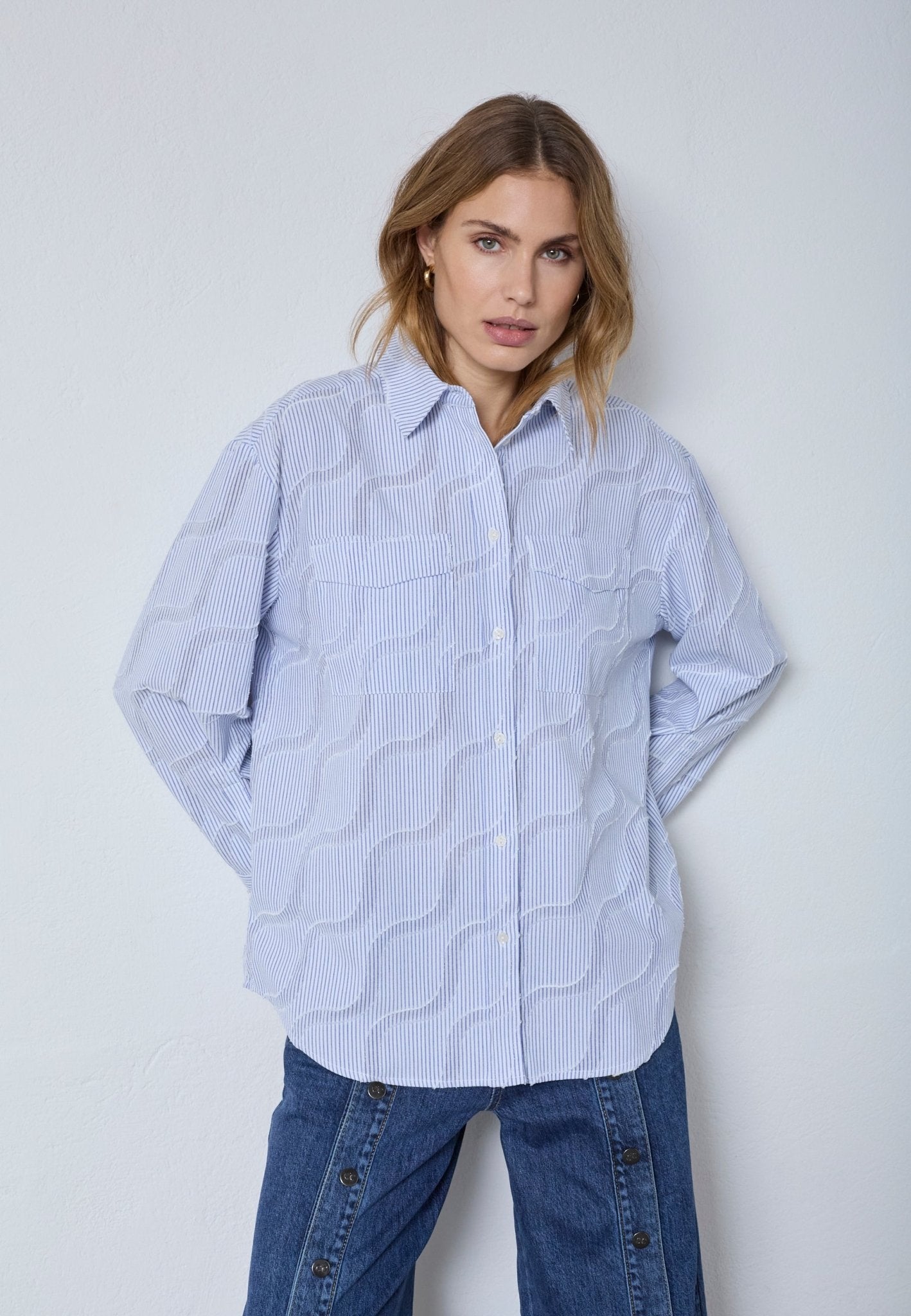 BradyCC Wave Shirt - Pale Blue - Co'couture