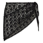 CalinCC Crochet Scarf Skirt - Black - Co'couture