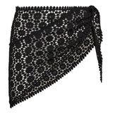 CalinCC Crochet Scarf Skirt - Black - Co'couture