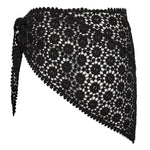 CalinCC Crochet Scarf Skirt - Black - Co'couture