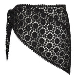 CalinCC Crochet Scarf Skirt - Black - Co'couture