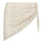CalinCC Crochet Scarf Skirt - Off white - Co'couture