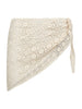 CalinCC Crochet Scarf Skirt - Off white