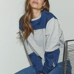 CandizCC Denim Mix Sweat - Grey Melange - Co'couture