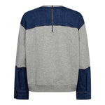 CandizCC Denim Mix Sweat - Grey Melange - Co'couture