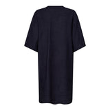 CarynCC Pleat Tunic Dress - Navy - Co'couture