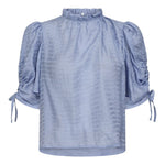 CharlieCC SS Puff Blouse - Pale Blue - Co'couture