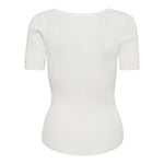 ClaireCC Rib Tee - Off white - Co'couture