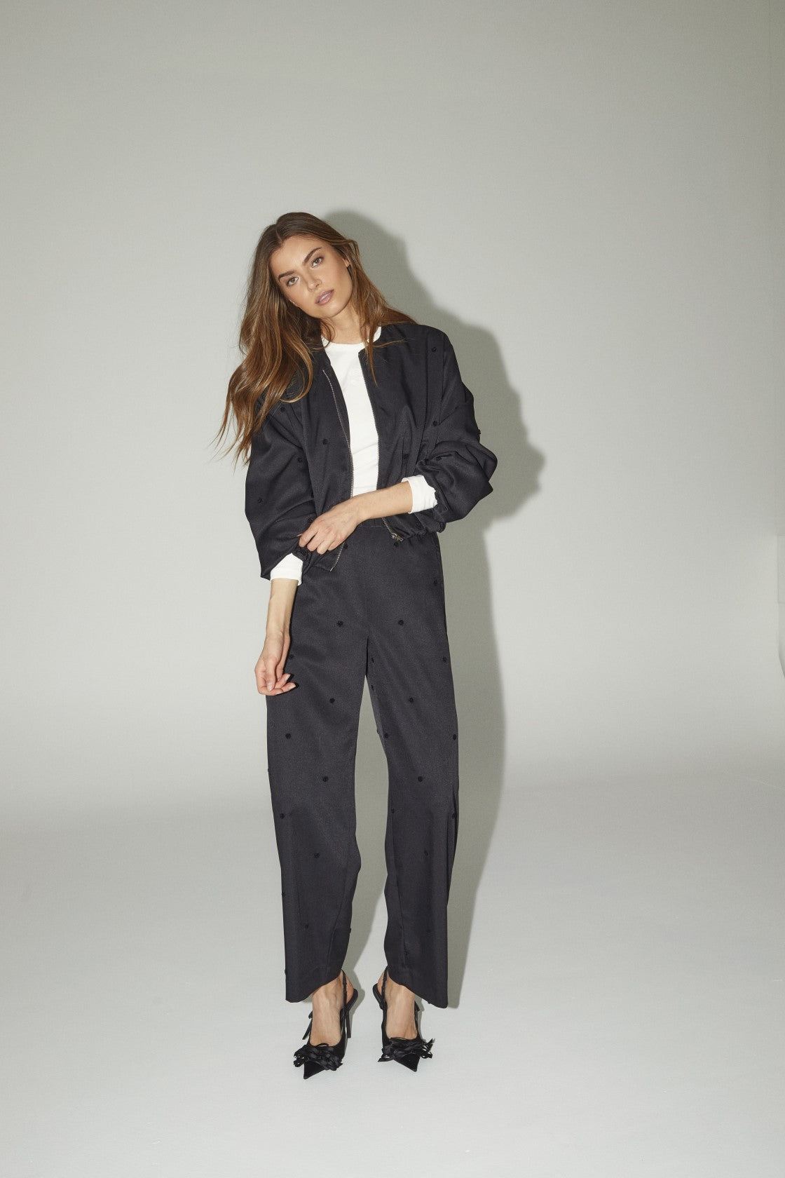 CloverCC Dot Pants - Black - Co'couture