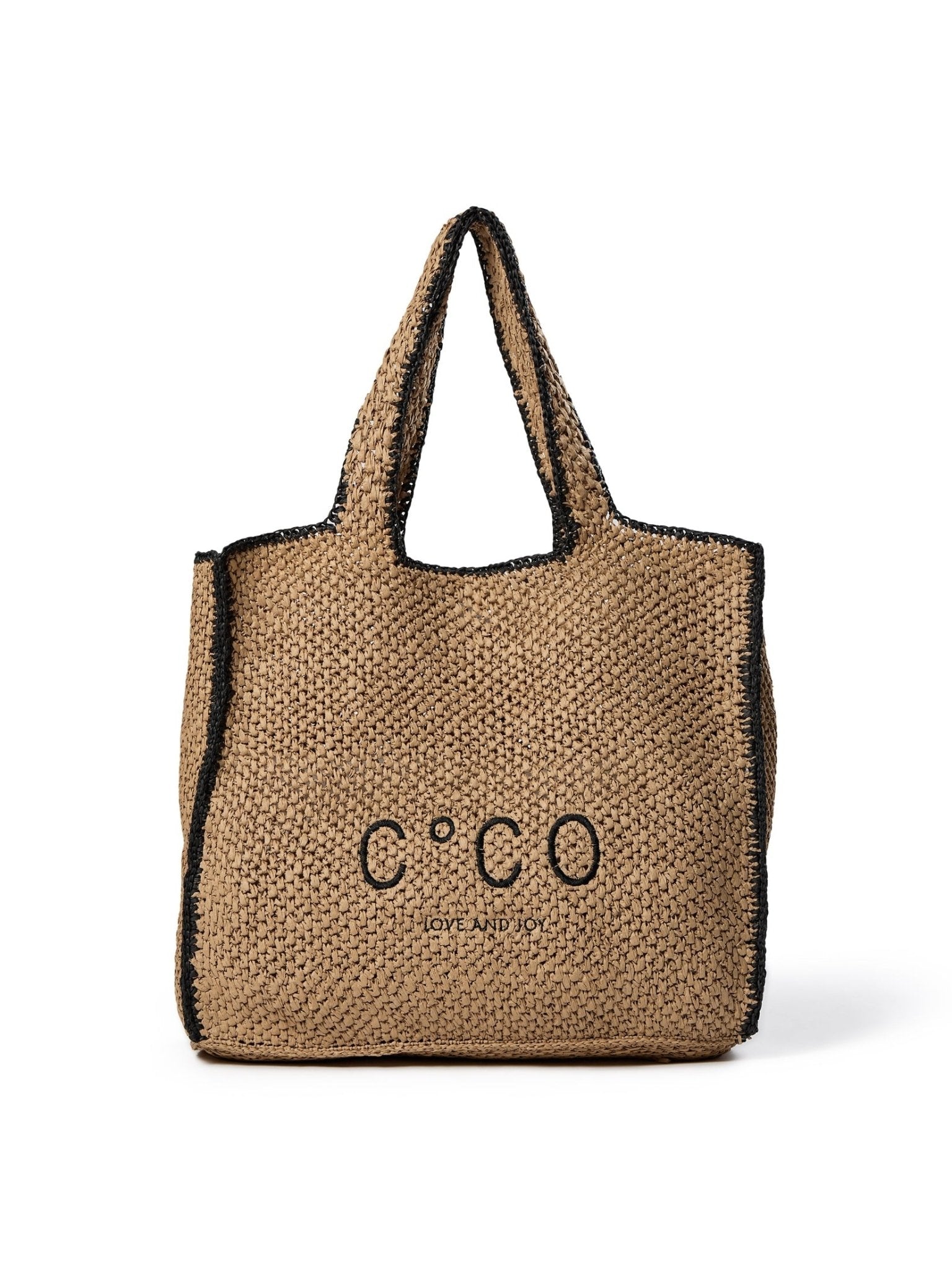 CocoCC Straw Beach Bag - Silver - Co'couture