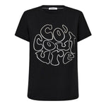 Co'coutureCC Foil Tee - Black - Co'couture