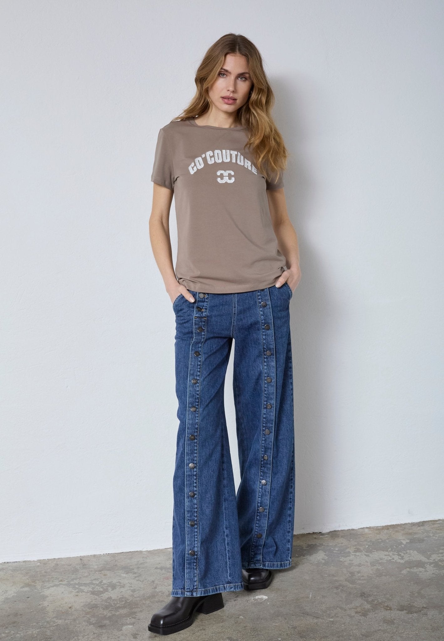 CocoutureCC Logo Tee - Walnut - Co'couture