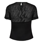 ColtonCC Lace Mix Top - Black - Co'couture