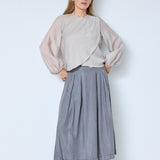 ConnyCC Drape Blouse - Mink - Co'couture