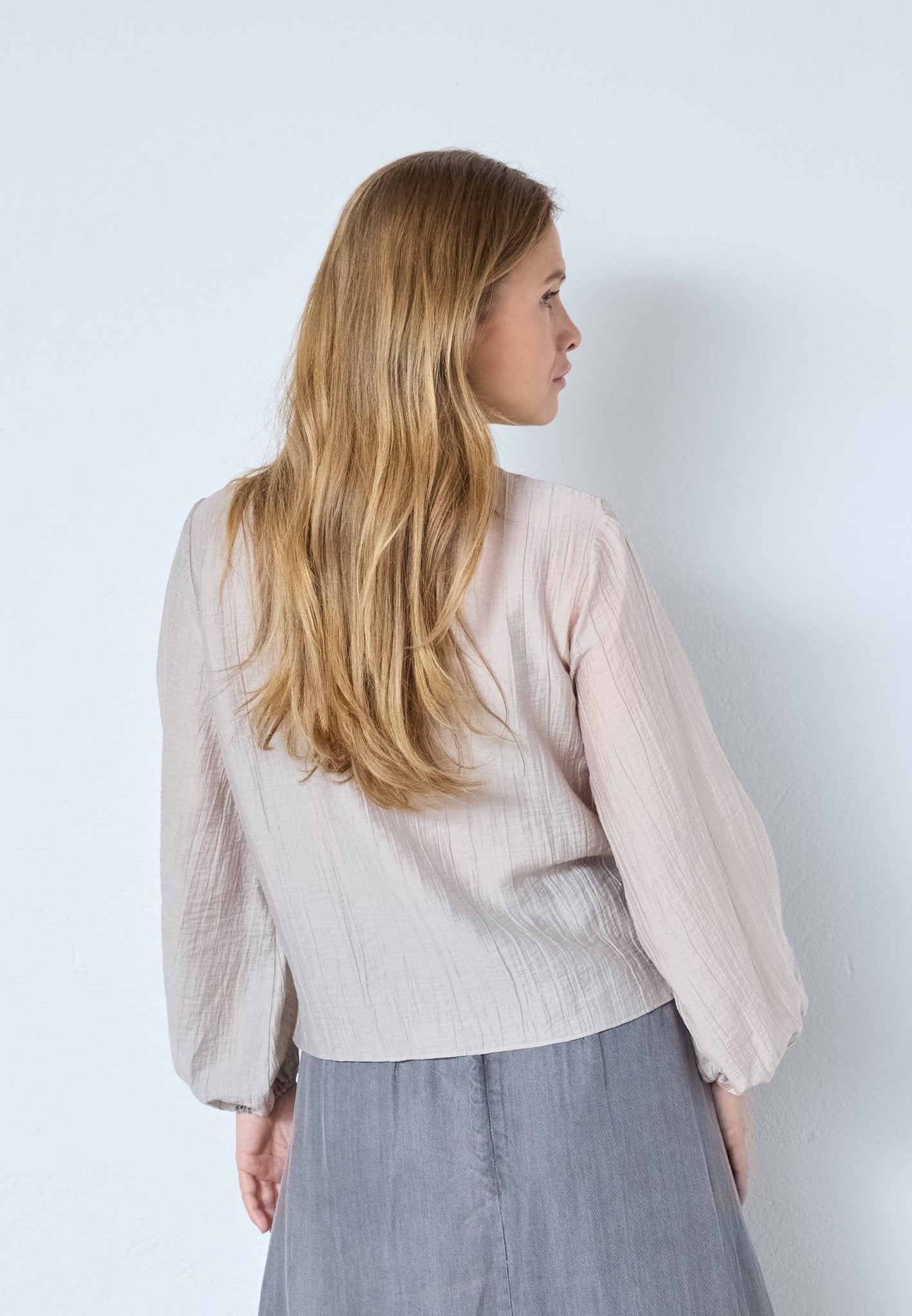 ConnyCC Drape Blouse - Mink - Co'couture