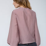 ConnyCC Drape Blouse - Old Rose - Co'couture