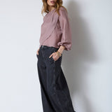 ConnyCC Drape Blouse - Old Rose - Co'couture