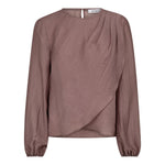 ConnyCC Drape Blouse - Old Rose - Co'couture