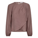 ConnyCC Drape Blouse - Old Rose - Co'couture