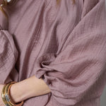 ConnyCC Drape Blouse - Old Rose - Co'couture