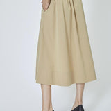 CottonCC Crisp Midi Skirt - Khaki - Co'couture
