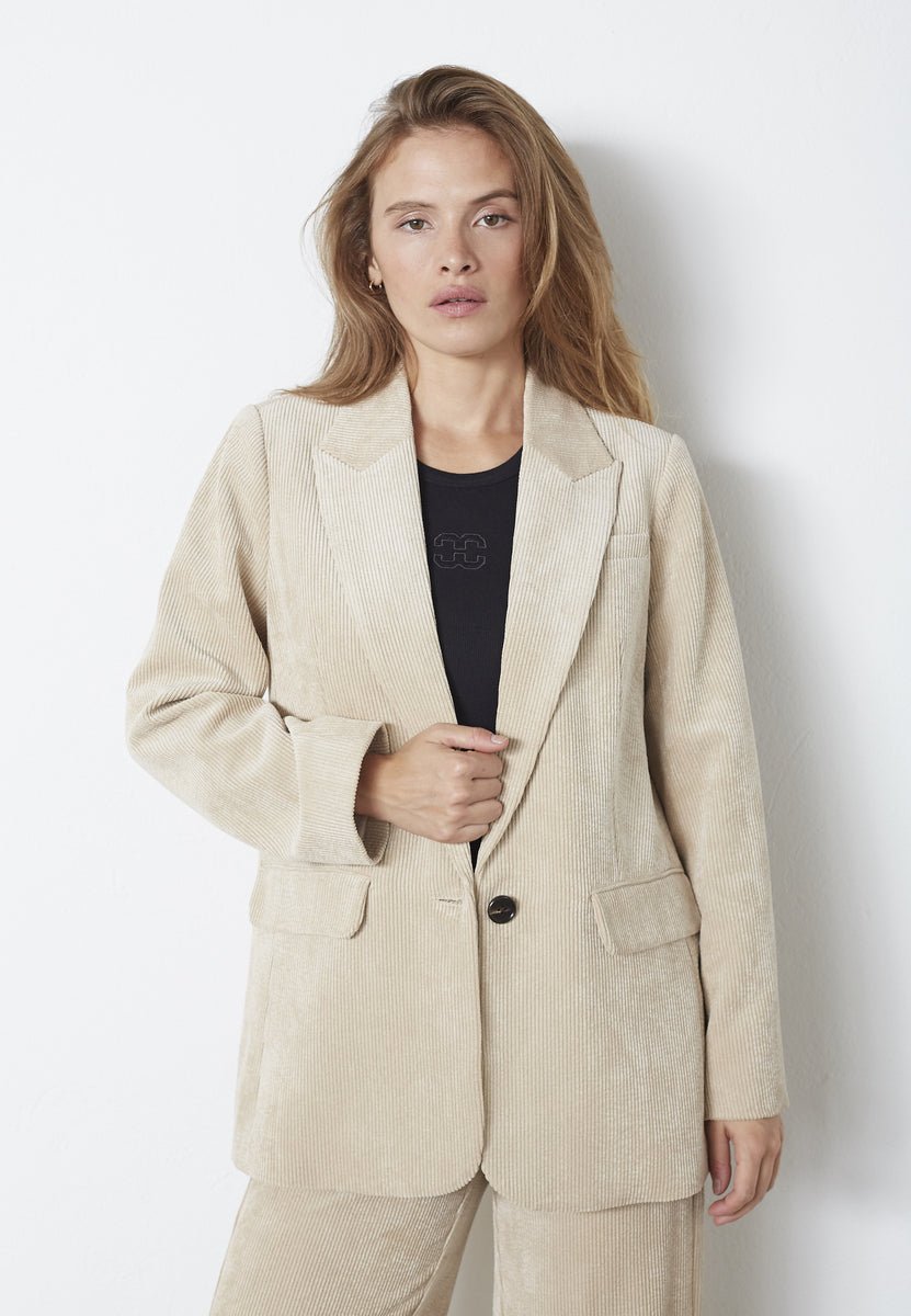 DaisyCC Cord Blazer - Sand - Co'couture