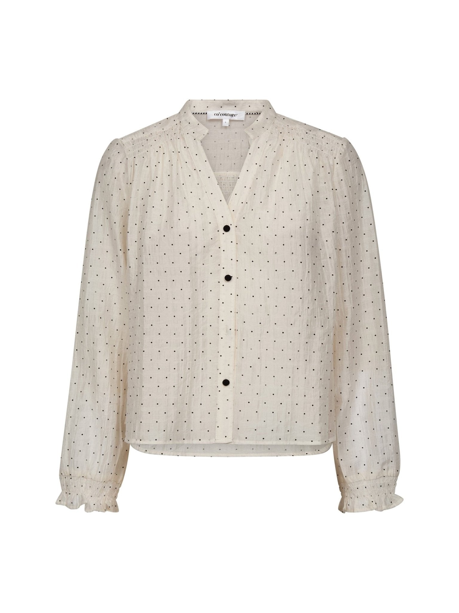 DallyCC Dot V - Shirt - Off white - Co'couture