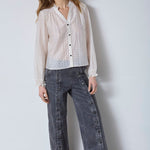 DallyCC Dot V - Shirt - Off white - Co'couture