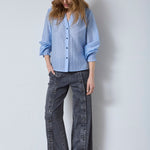 DallyCC Dot V - Shirt - Pale Blue - Co'couture