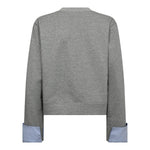 DaniellaCC Cuff Sweat - Grey Melange - Co'couture