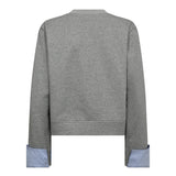 DaniellaCC Cuff Sweat - Grey Melange - Co'couture