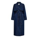 DelinaCC Denim Trench Coat - Navy Denim - Co'couture