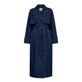 DelinaCC Denim Trench Coat - Navy Denim - Co'couture