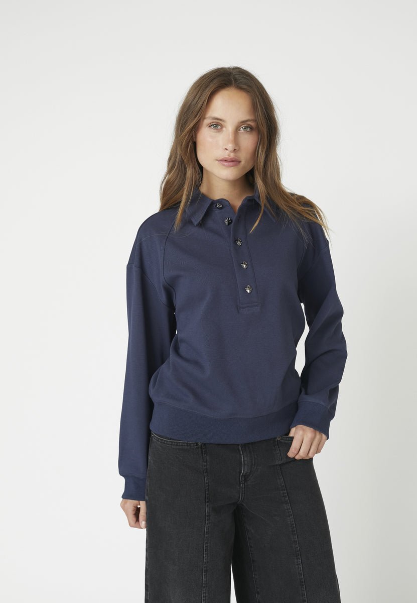 DengiCC Polo Sweat - Navy - Co'couture