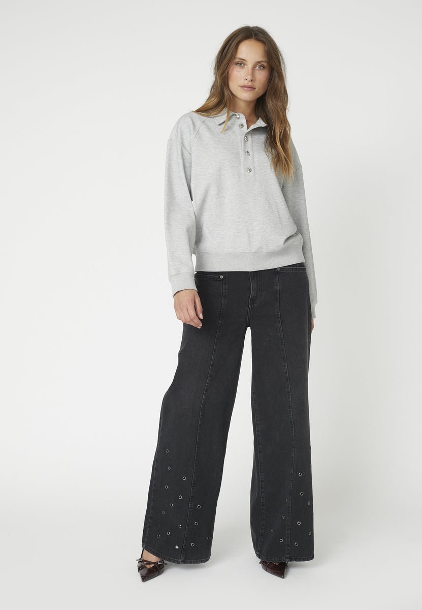 DengiCC Polo Sweat - Pale Grey - Co'couture