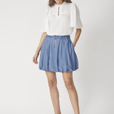 DenimCC Balloon Skirt - Denim blue - Co'couture