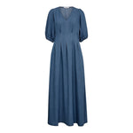 DenimCC Pleat Dress - Denim blue - Co'couture