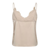 DeniseCC Lace Mix Singlet - Bone - Co'couture