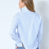 DevinCC AsymCC Button Blouse - Blue - Co'couture