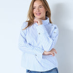 DevinCC AsymCC Button Blouse - Blue - Co'couture