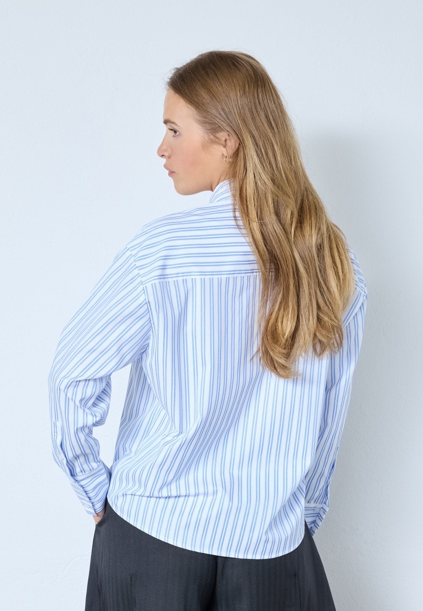 DevinCC Stripe Tie Shirt - Blue - Co'couture